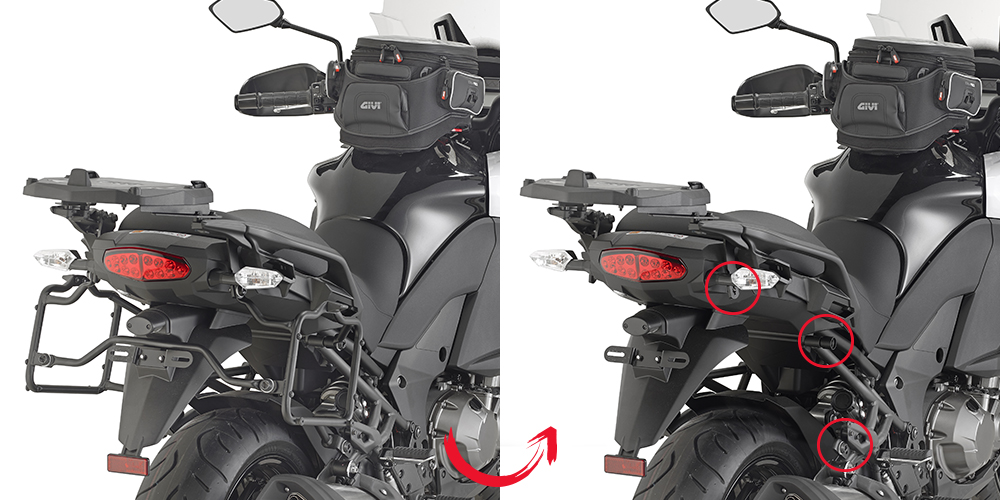 GIVI Крепеж боковых кофров Kawasaki Versys 1000 (15-16) - GIVI кофры и сумки - кофры и сумки - Аксессуары - Интернет-магазин мотоэкипировки и мотозапчастей MотоГанза