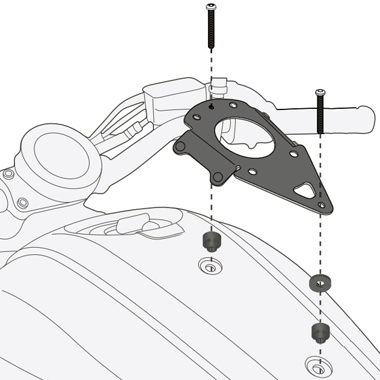 GIVI Крепеж TANKLOCK сумки на бак мотоцикла Yamaha XSR700 (16-18) - GIVI кофры и сумки - кофры и сумки - Аксессуары - Интернет-магазин мотоэкипировки и мотозапчастей MотоГанза