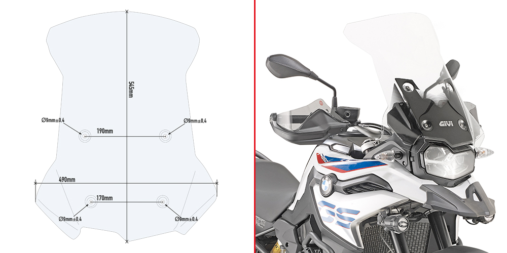 GIVI Стекло - Лобовые стекла GIVI  - лобовые стекла - Аксессуары - Интернет-магазин мотоэкипировки и мотозапчастей MотоГанза
