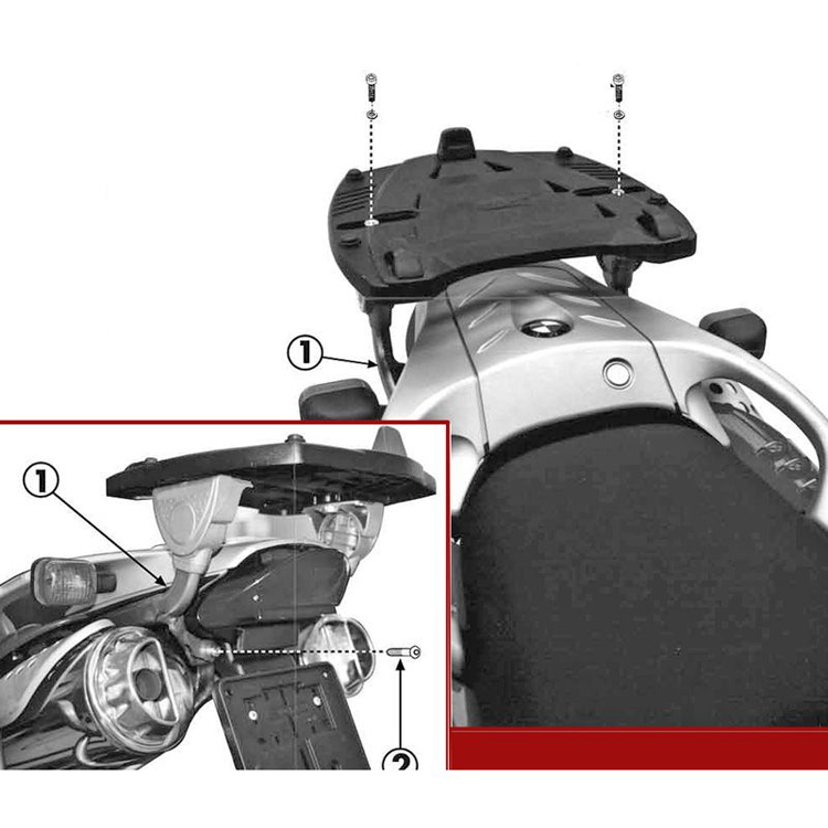 GIVI Крепеж центрального кофра BMW F 650 GS (00-03) - GIVI кофры и сумки - кофры и сумки - Аксессуары - Интернет-магазин мотоэкипировки и мотозапчастей MотоГанза