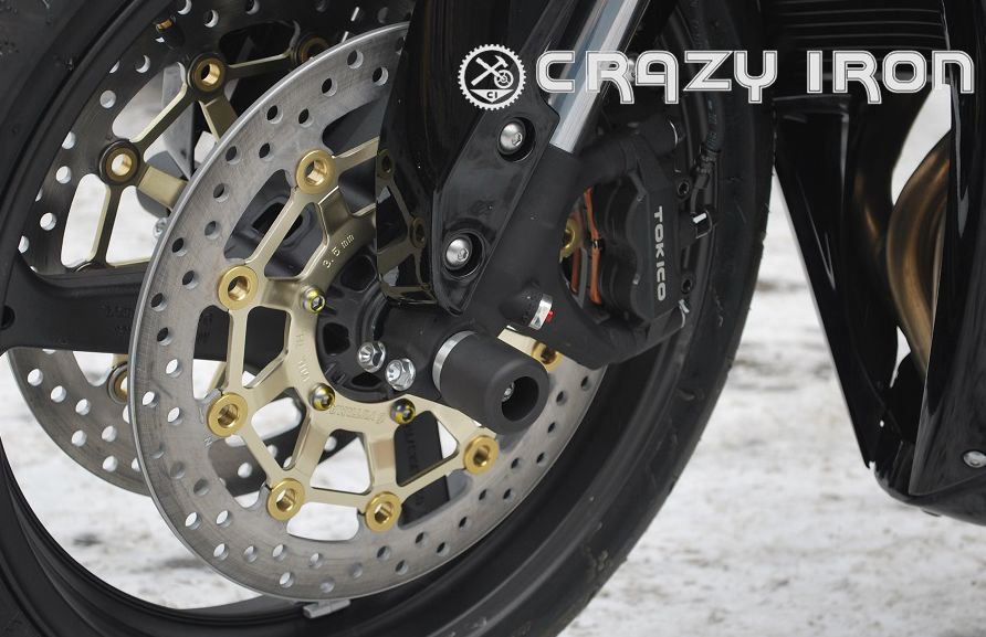 Слайдеры Honda CBR600RR от `07- в ось переднего колеса - CRAZY IRON - Дуги и защита - Аксессуары - Интернет-магазин мотоэкипировки и мотозапчастей MотоГанза