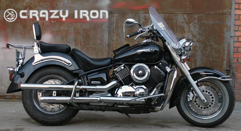 Дуги из нержавеющей стали YAMAHA XVS1100 Drag Star // XVS1100A Drag Star Classic - CRAZY IRON - Дуги и защита - Аксессуары - Интернет-магазин мотоэкипировки и мотозапчастей MотоГанза