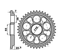 PBR Звезда задняя 4320 45 LD DUCATI Z45 - Звезды PBR - цепи и звезды - Мотозапчасти - Интернет-магазин мотоэкипировки и мотозапчастей MотоГанза