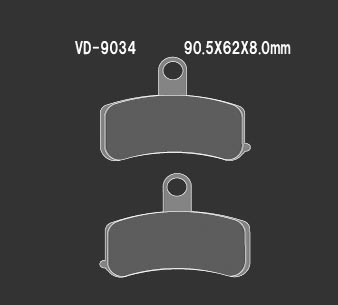 Тормозные колодки VESRAH VD 9034 - VESRAH дисковые - тормозные колодки - Мотозапчасти - Интернет-магазин мотоэкипировки и мотозапчастей MотоГанза