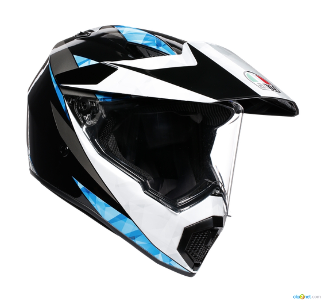 AGV Шлем AX9 NORTH черно-бело-синий - AGV - Мотошлемы - Интернет-магазин мотоэкипировки и мотозапчастей MотоГанза