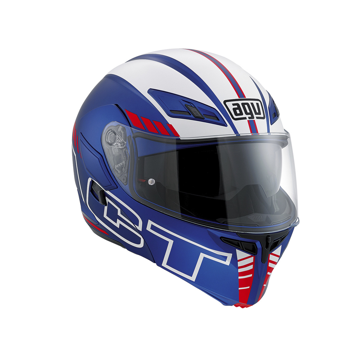 AGV Шлем COMPACT ST сине-бело-красный - AGV - Мотошлемы - Интернет-магазин мотоэкипировки и мотозапчастей MотоГанза