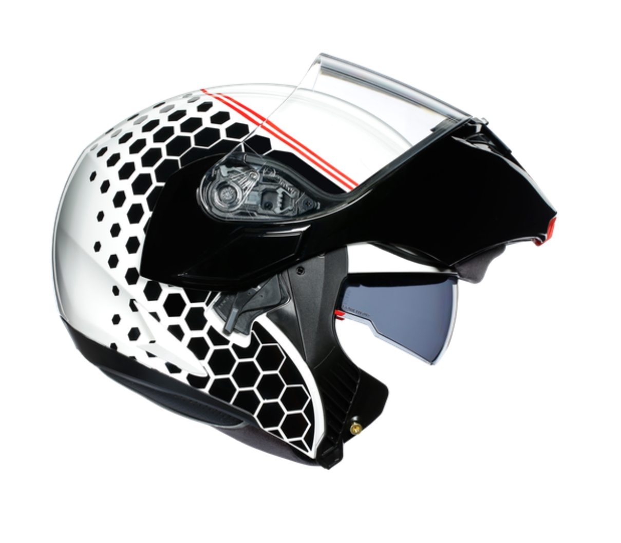 AGV Шлем COMPACT ST DETROIT черно-белый - AGV - Мотошлемы - Интернет-магазин мотоэкипировки и мотозапчастей MотоГанза