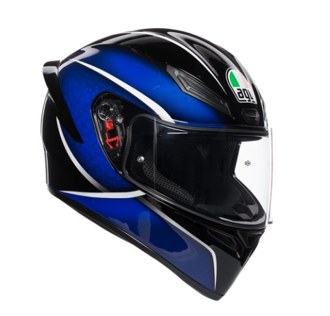 AGV Шлем K1 QUALIFY черный/синий - AGV - Мотошлемы - Интернет-магазин мотоэкипировки и мотозапчастей MотоГанза