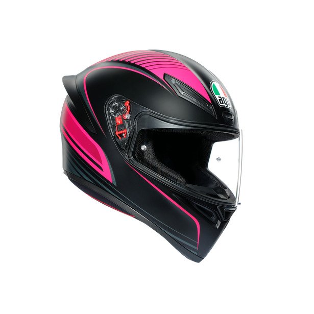 AGV Шлем K1 WARMUP черный/розовый - AGV - Мотошлемы - Интернет-магазин мотоэкипировки и мотозапчастей MотоГанза