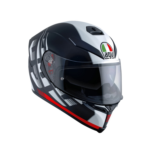 AGV Шлем K-5 S DARKSTORM черный матовый/красный - AGV - Мотошлемы - Интернет-магазин мотоэкипировки и мотозапчастей MотоГанза