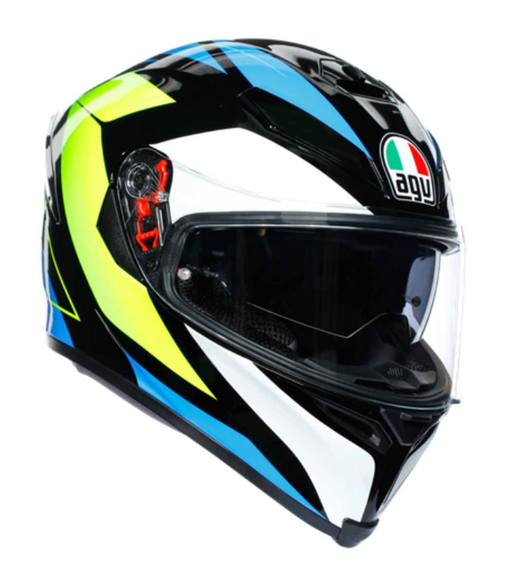 AGV Шлем K-5 S MULTI-CORE черно/сине/желтый - AGV - Мотошлемы - Интернет-магазин мотоэкипировки и мотозапчастей MотоГанза