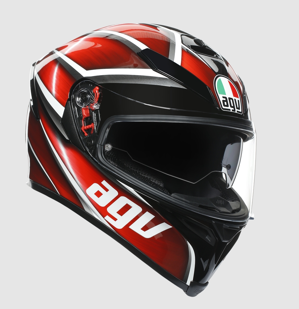 AGV Шлем K-5 S черно-красный - AGV - Мотошлемы - Интернет-магазин мотоэкипировки и мотозапчастей MотоГанза