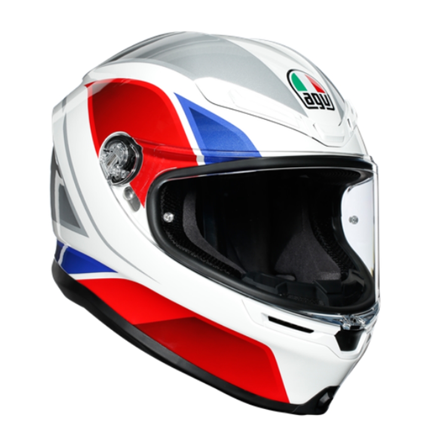 AGV Шлем K6 HYPHEN бело/красно/синий - AGV - Мотошлемы - Интернет-магазин мотоэкипировки и мотозапчастей MотоГанза