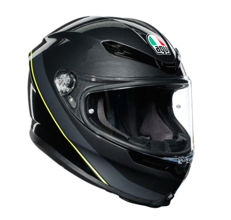 AGV Шлем K6 MINIMAL черно-желтый - AGV - Мотошлемы - Интернет-магазин мотоэкипировки и мотозапчастей MотоГанза