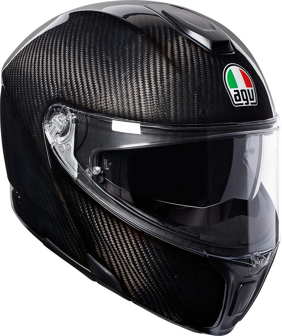 AGV Шлем SPORTMODULAR глянцевый карбон - AGV - Мотошлемы - Интернет-магазин мотоэкипировки и мотозапчастей MотоГанза