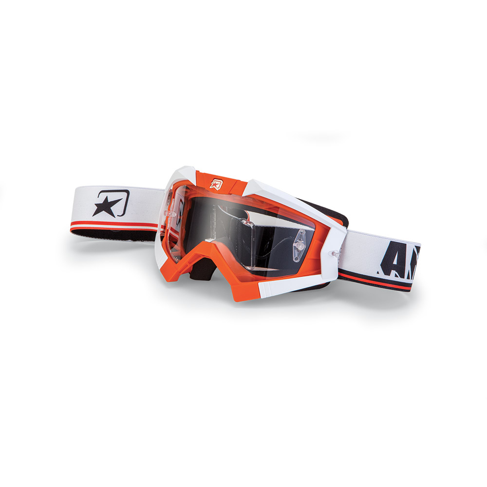 ARIETE RIDING CROWS BASIC Очки бело-оранжевые - Ariete кроссовые очки - прочее - Мотоэкипировка - Интернет-магазин мотоэкипировки и мотозапчастей MотоГанза