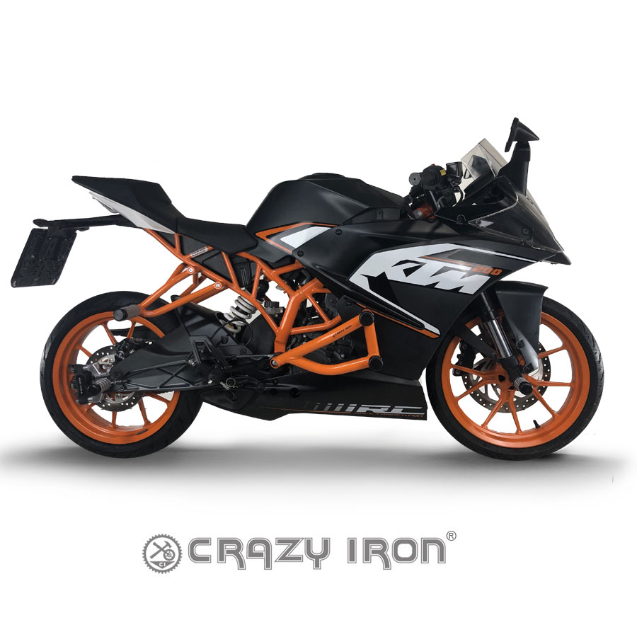 CRAZY IRON Клетка PRO KTM RC125 RC200 `14-16 оранжевая - CRAZY IRON - Дуги и защита - Аксессуары - Интернет-магазин мотоэкипировки и мотозапчастей MотоГанза