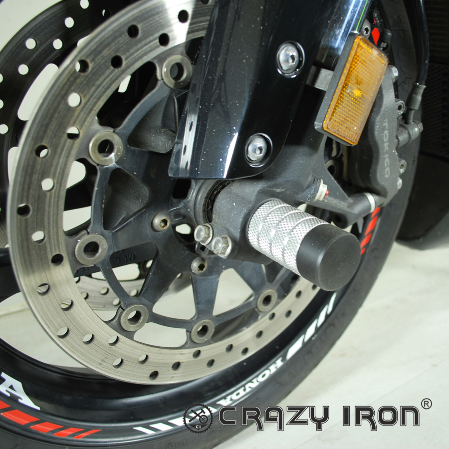 CRAZY IRON Пеги в ось переднего колеса HONDA CBR1000RR `06-`07 - CRAZY IRON - Дуги и защита - Аксессуары - Интернет-магазин мотоэкипировки и мотозапчастей MотоГанза
