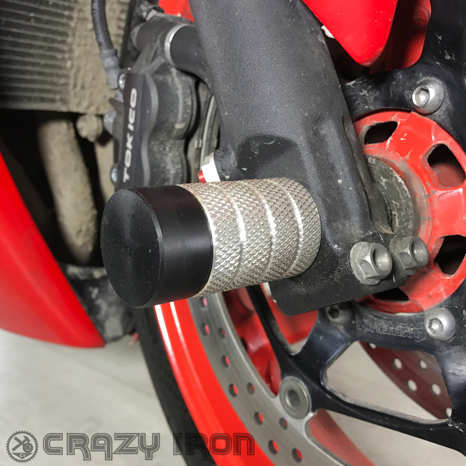 CRAZY IRON Пеги в ось переднего колеса HONDA CBR1000RR `08 - CRAZY IRON - Дуги и защита - Аксессуары - Интернет-магазин мотоэкипировки и мотозапчастей MотоГанза