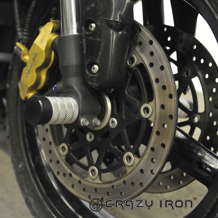 CRAZY IRON Пеги в ось переднего колеса SUZUKI GSXR600/750 `04-`05 - CRAZY IRON - Дуги и защита - Аксессуары - Интернет-магазин мотоэкипировки и мотозапчастей MотоГанза