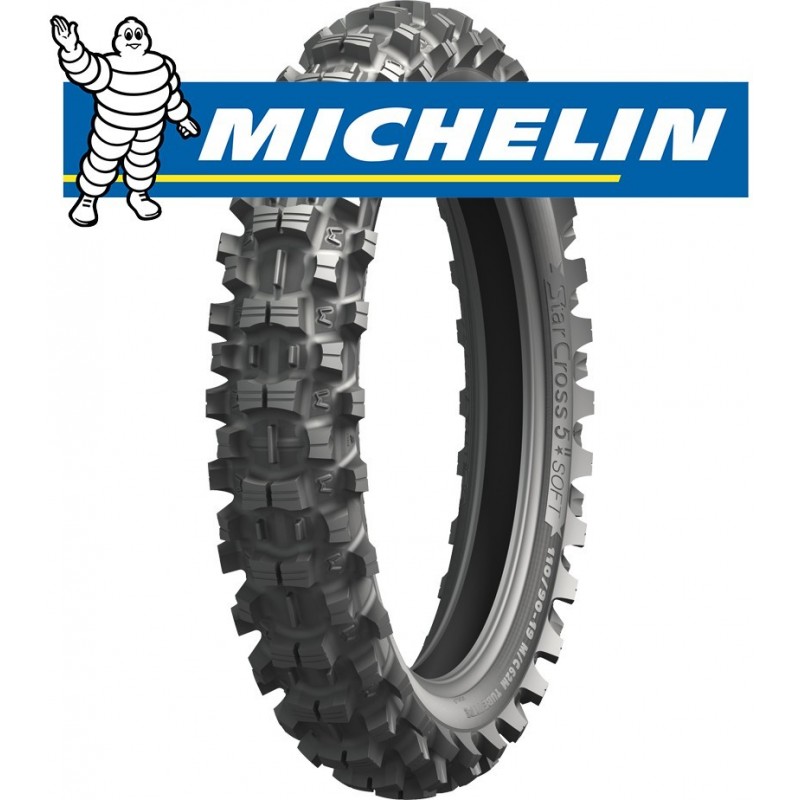 100/90-19 M/C 57M STARCROSS 5 SOFT TT задняя - MICHELIN Кроссовая - покрышки - Мотозапчасти - Интернет-магазин мотоэкипировки и мотозапчастей MотоГанза