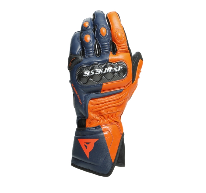 DAINESE Перчатки CARBON 3 LONG 17D сине-оранжевые - DAINESE Перчатки - перчатки - Мотоэкипировка - Интернет-магазин мотоэкипировки и мотозапчастей MотоГанза