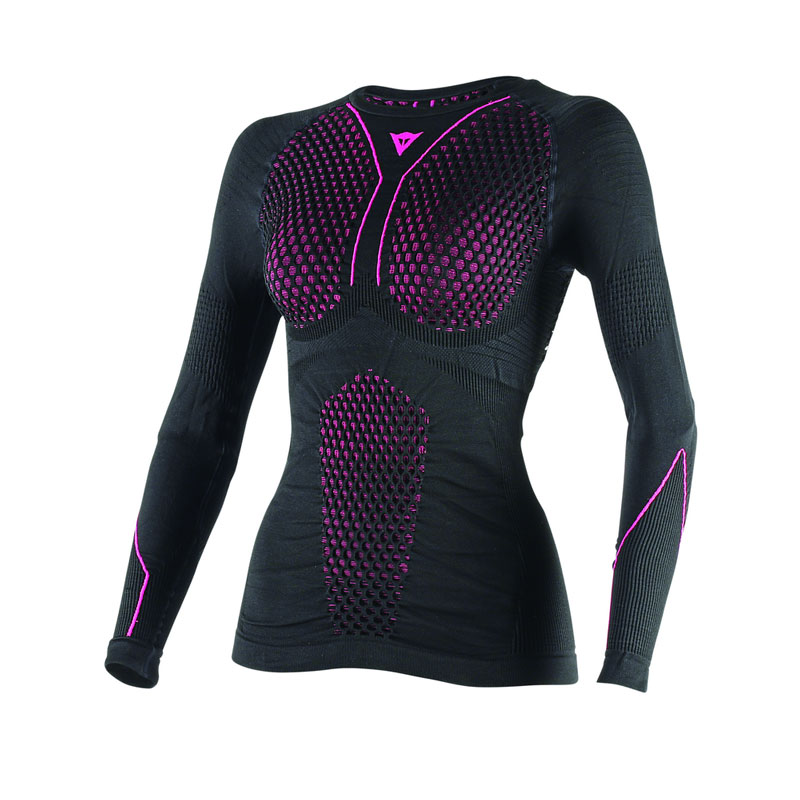 DAINESE Термобелье женское D-CORE THERMO I57 черный-фуксия(розовый) - DAINESE Термобелье и футболки - прочее - Мотоэкипировка - Интернет-магазин мотоэкипировки и мотозапчастей MотоГанза