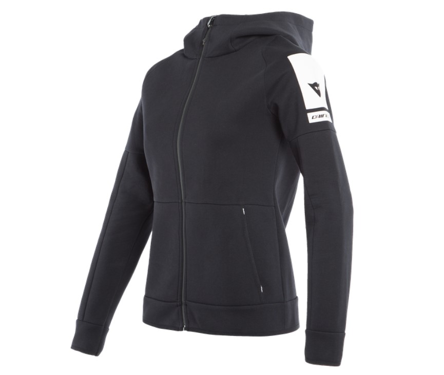 DAINESE Толстовка женская FULL-ZIP SWEATSHIRT черная - DAINESE Термобелье и футболки - прочее - Мотоэкипировка - Интернет-магазин мотоэкипировки и мотозапчастей MотоГанза