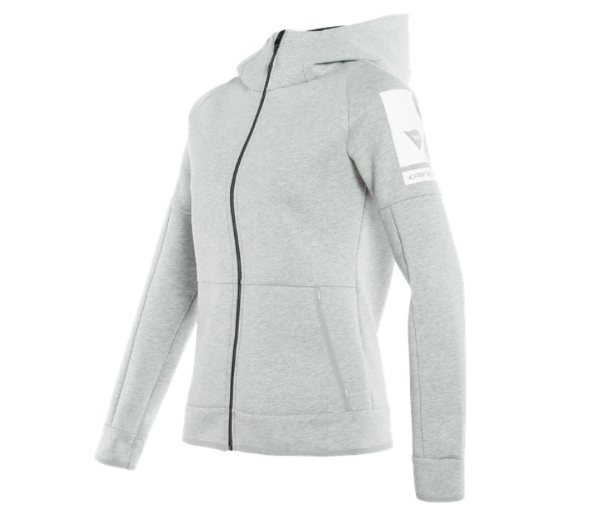 DAINESE Толстовка женская FULL-ZIP SWEATSHIRT R95 серая - DAINESE Термобелье и футболки - прочее - Мотоэкипировка - Интернет-магазин мотоэкипировки и мотозапчастей MотоГанза