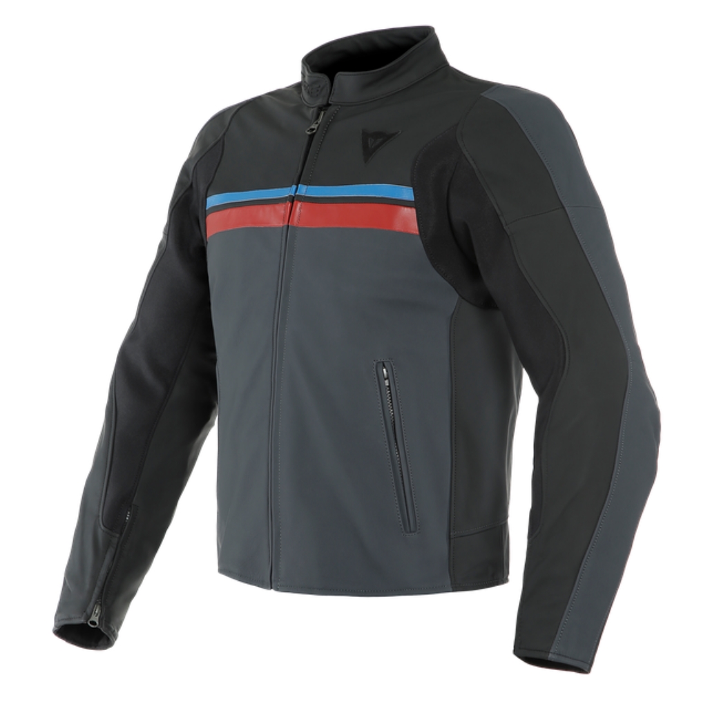 DAINESE Куртка кожаная HF 3 36D черно/серо/красная - DAINESE Куртки - куртки - Мотоэкипировка - Интернет-магазин мотоэкипировки и мотозапчастей MотоГанза