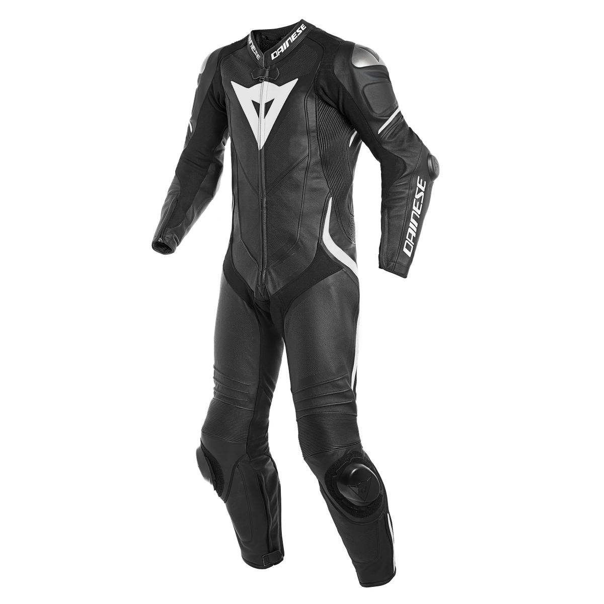DAINESE Комбинезон кожаный LAGUNA SECA 4 цельный черно-белый перфорированный - DAINESE Комбинезоны - куртки - Мотоэкипировка - Интернет-магазин мотоэкипировки и мотозапчастей MотоГанза