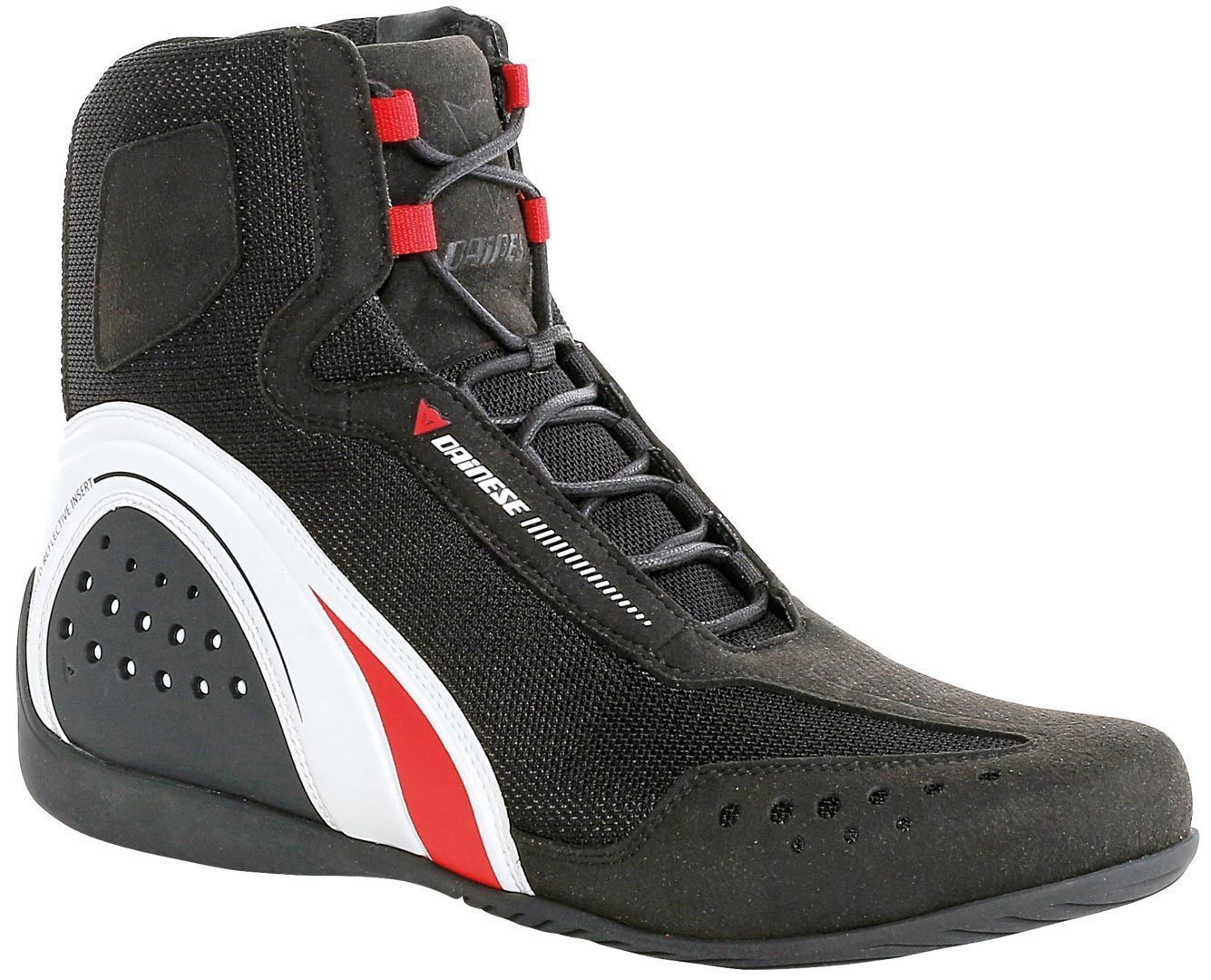 DAINESE Ботинки MOTORSHOE AIR 858 черно-бело-красные - DAINESE Ботинки - боты - Мотоэкипировка - Интернет-магазин мотоэкипировки и мотозапчастей MотоГанза