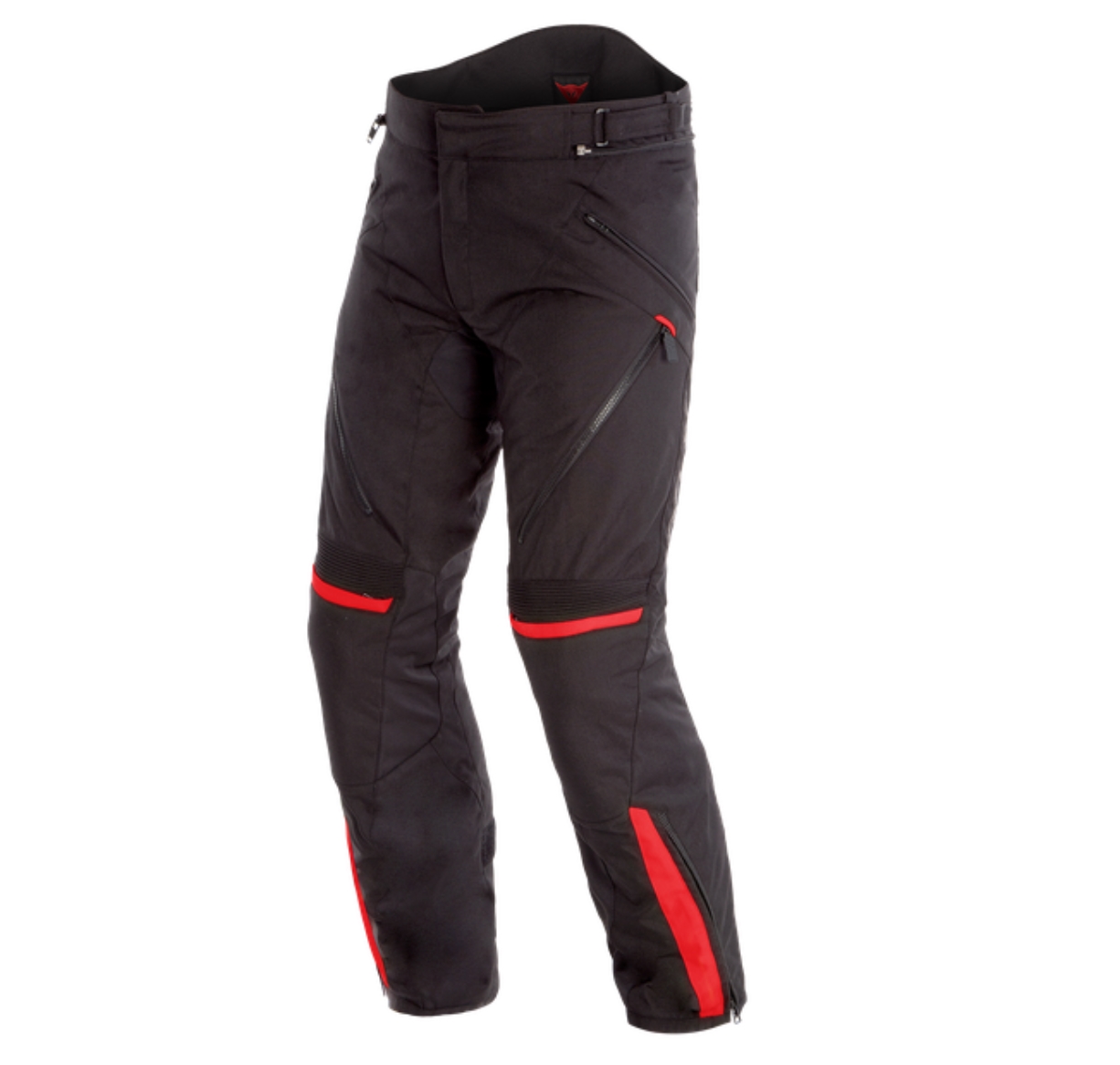 DAINESE Брюки ткань TEMPEST 2 D-DRY 00A черно-красные - DAINESE Брюки - штаны - Мотоэкипировка - Интернет-магазин мотоэкипировки и мотозапчастей MотоГанза
