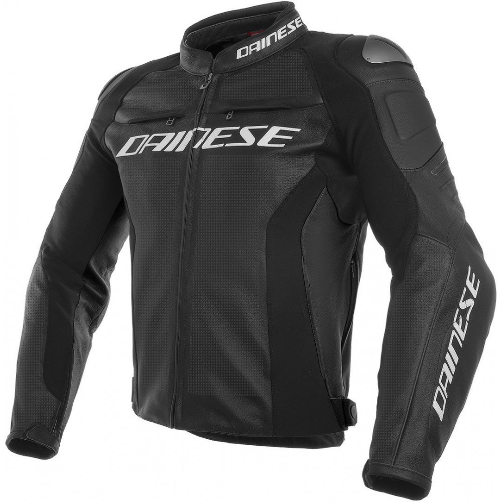 DAINESE RACING 3 691 Куртка кожаная черная перфорированная - DAINESE Куртки - куртки - Мотоэкипировка - Интернет-магазин мотоэкипировки и мотозапчастей MотоГанза