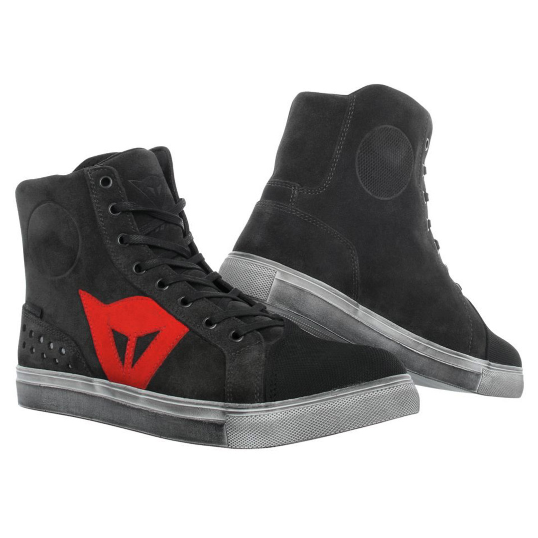 DAINESE Ботинки женские STREET BIKER D-WP C59 карбон-красные - DAINESE Ботинки - боты - Мотоэкипировка - Интернет-магазин мотоэкипировки и мотозапчастей MотоГанза