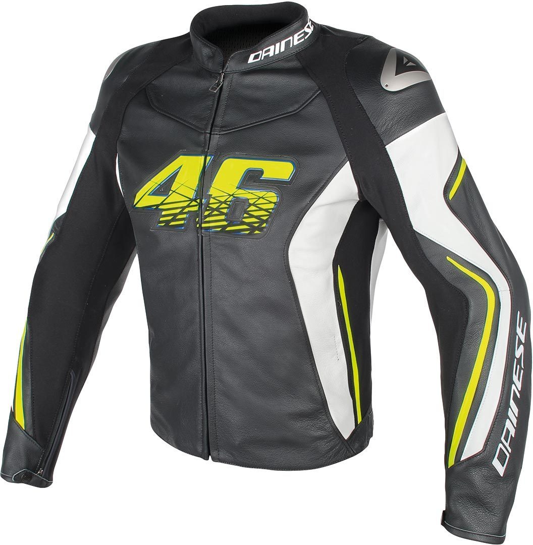 DAINESE Куртка кожаная VR46 D2  - DAINESE Куртки - куртки - Мотоэкипировка - Интернет-магазин мотоэкипировки и мотозапчастей MотоГанза