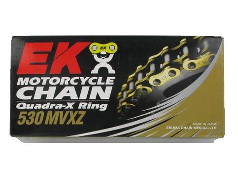 530 MVXZ2-118/K  EK CUT CHAIN W/MLJ черная - Цепи EK CHAIN - цепи и звезды - Мотозапчасти - Интернет-магазин мотоэкипировки и мотозапчастей MотоГанза