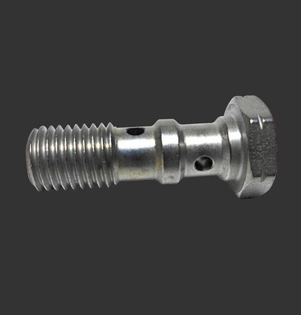 Болт двойной 10*1,25MM оцинкованный - GOODRIDGE Армированые шланги - прочее - Мотозапчасти - Интернет-магазин мотоэкипировки и мотозапчастей MотоГанза