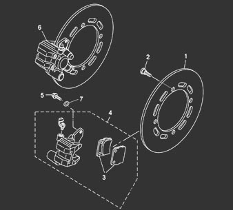 HISUN HS700ATV Колодка тормозная передняя 44318-107-0000 (1 шт.) - HISUN ATV запчасти - прочее - Мотозапчасти - Интернет-магазин мотоэкипировки и мотозапчастей MотоГанза