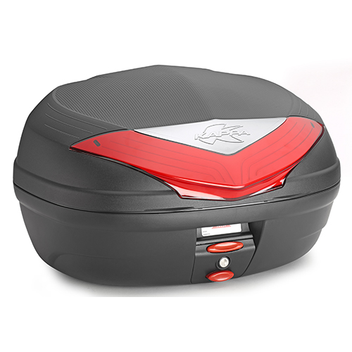 KAPPA K466N Monolock Кофр 46 л. черный с красным отражателем - KAPPA Кофры и площадки - кофры и сумки - Аксессуары - Интернет-магазин мотоэкипировки и мотозапчастей MотоГанза