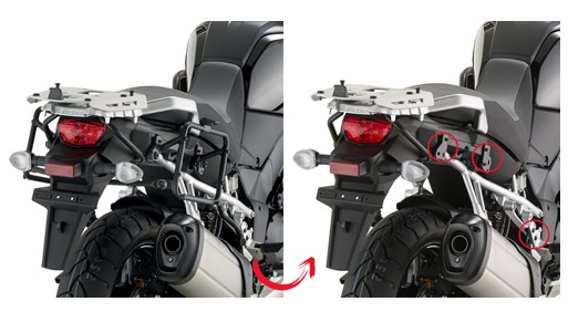 KAPPA KLR3105 Крепеж боковых кофров SUZUKI DL1000 V-STROM (14-15) - KAPPA Крепления кофров - кофры и сумки - Аксессуары - Интернет-магазин мотоэкипировки и мотозапчастей MотоГанза