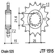 Звезда передняя DCF 1515.15