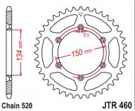 JT Звезда задняя JTR460.48