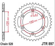 JT Звезда задняя JTR897.50