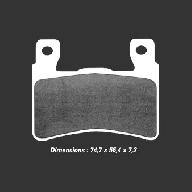 Тормозные колодки Nissin 2P-245RS (166)