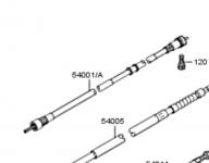 Vesrah Трос спидометра 54001-1219