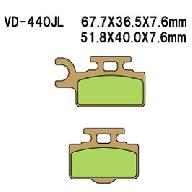 Тормозные колодки VESRAH VD 440JL