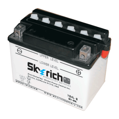 Аккумулятор SKYRICH YB4L-B - Аккумуляторы SKYRICH - аккумуляторы - Мотозапчасти - Интернет-магазин мотоэкипировки и мотозапчастей MотоГанза