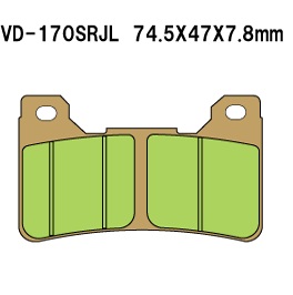 Тормозные колодки VESRAH VD 170SRJL - VESRAH дисковые - тормозные колодки - Мотозапчасти - Интернет-магазин мотоэкипировки и мотозапчастей MотоГанза