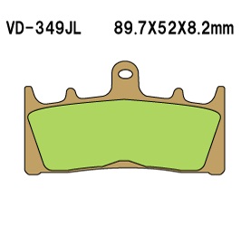 Тормозные колодки VESRAH VD 349JL - VESRAH дисковые - тормозные колодки - Мотозапчасти - Интернет-магазин мотоэкипировки и мотозапчастей MотоГанза